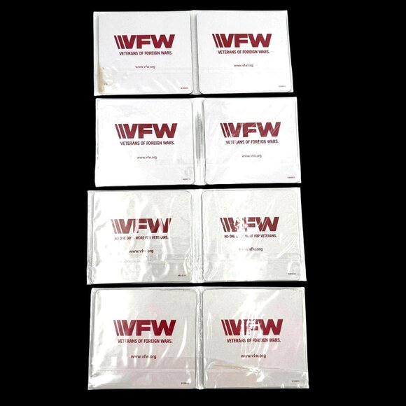 VFW Coasters "Home Of The Free Because Of The Brave" USA Set Of 8 - Picture 5 of 9